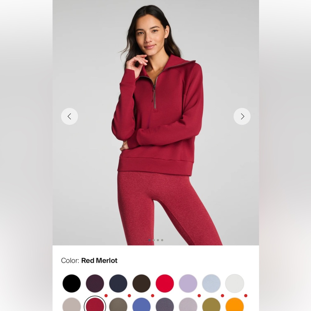 NWT Spanx AirEssentials half zip